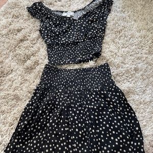 Black and White Floral Set